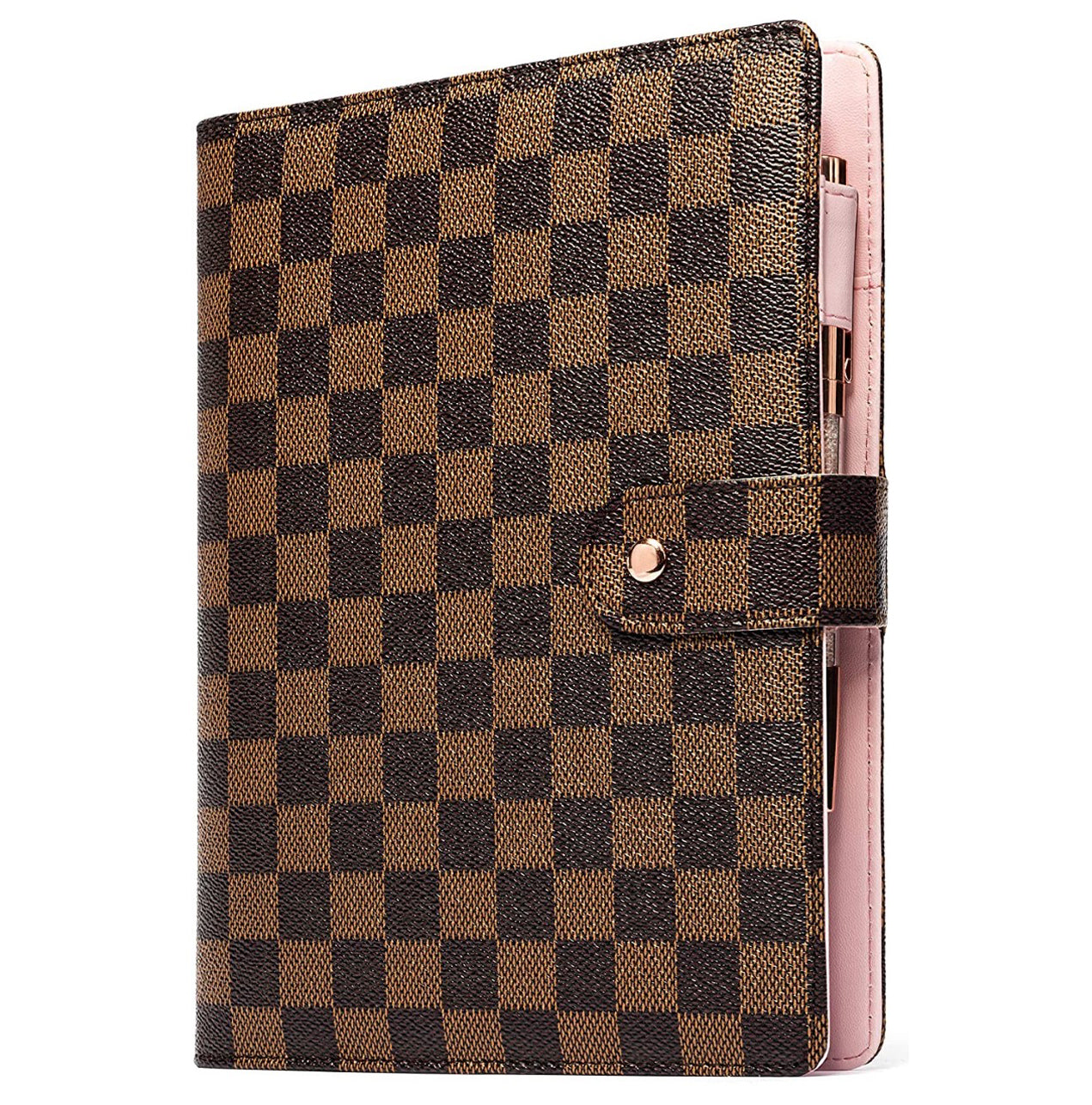 Brown Checkered A5 Agenda, Checkered Agenda, Brown Checkered Planner