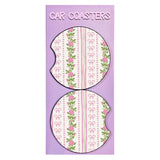 NEW! PINK BOW CAR COASTERS