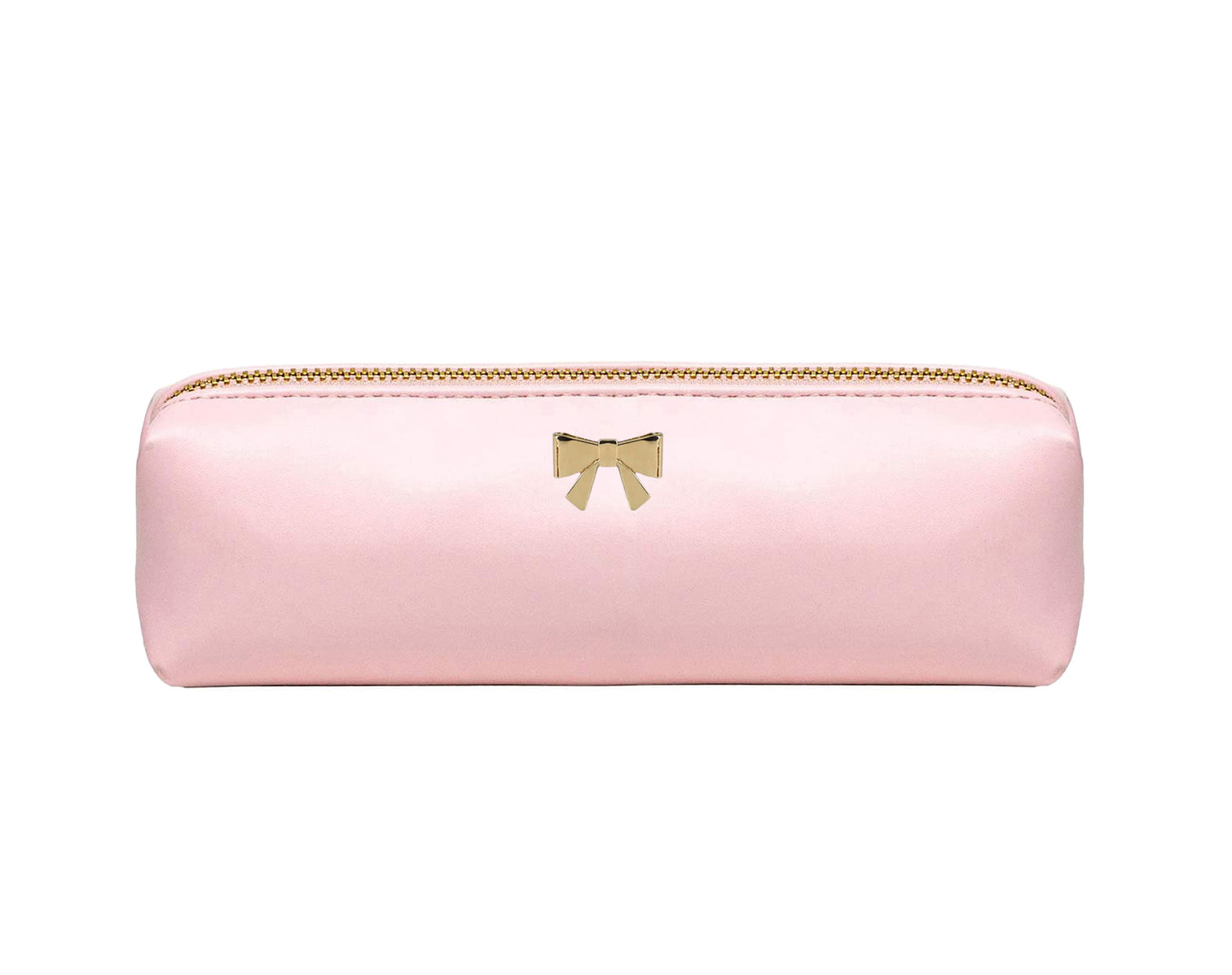 Pink Vegan Leather Pencil Case | Pink Makeup Bag | Pink Brush Holder ...